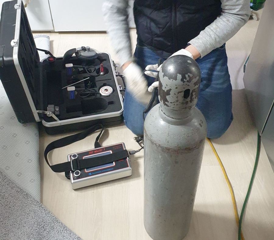 누수탐지 장비 진단 현장 사진 5